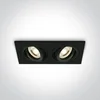 Meiva-S/A2 2x50W GU5,3 MR16, 12V, IP20, crne boje