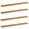 Vidaxl Stenska polica 4 szt. Rjava 100 x 9 x 3 cm Konstruiran les