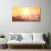 tulup.si Slika na steklu Sun mountain landscape 120x60 cm 4 obešalnika