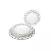 Sigma Set za ručavanje CL241221, Plavi cvetići, Porcelan, 18 komada