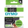 DYMO Pisalni trak DYMO D1 53721 trak: črne barve, barva pisave: bela 24 mm 7 m