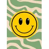 Retro plakat Smiley 21x30 cm, moderna dekoracija v slogu Y2K, A4