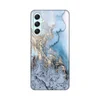 Silikonska maska za Samsung A346B Galaxy A34 5G Blue Gold Marble Print šarena
