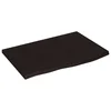 Vidaxl Mizna plošča temno rjav 60x40x2 cm obdelana trdna hrastovina