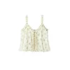 MANGO Top  svetlo modra / zelena / off-bela
