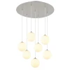 Globo 56140-7H - LED luster na sajli RIHA 7xG9/3,5W/230V bela