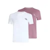 Calvin Klein Jeans Majica mauve / črna / bela