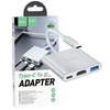 hoco. Konverter USB HUB type C to USB3.0/HDMI/PD - HB14 Easy use