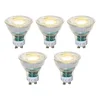 Komplet 5 GU10 50mm zatemnitvenih LED žarnic prozornih 2,5W 450 lm 3000K