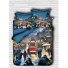 Aberto Design Set Double posteljine 148, 200x220cm, Teget