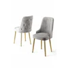 Hanah Home Set stolica Newa, 46x94x46 cm, 6 komada, Zlatno-sive boje