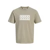 JACK & JONES Majica JCOFusion greige/bela