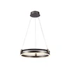 LED luster na sajli LED/20W/230V 3000K O 42 cm braon