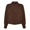 Zizzi Bluza Cilde temno rjava