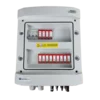 DCAC switchgear // IP65, SPD DC Dehn 1000V type 1+2, 3 x PV string, 3 x MPPT // SPD AC Dehn type 1+2, 63A 3-F, RCD type A 63A/300mA