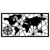 Wallity Metalni Ukras Za Zid World Map Large 2