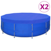 Navlake za bazen 2 kom PE okrugle 460 cm 90 g/m2