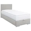 Carryhome POSTELJA Z VZMETNICO 90 cm  x 200 cm , tekstil ekru