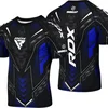 RDX Sports Muška IMMAF kompresiona majica kratkih rukava, Crno-plava