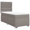 Vidaxl Box spring postelja z vzmetnico taupe 100x200 cm blago