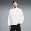 Olympique de Marseille PUMATECH-X Full-Zip Track Jacket Men, Clothing, White/Blue Crystal, M