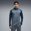 PUMA IndividualLIGA Quarter-Zip Top Slim Men, Clothing, Evening Blue/Luminous Blue/Persian Blue, XS