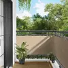 Balcony ekran Bež 75 x 200 cm PU prekriveni oksford alu