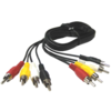 Cinch kabel 4xM./4xM. 1,5m