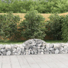 Lučne gabionske košare 20 kom 200x50x40/60 cm pocinčano željezo