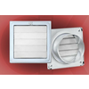 Gravitaciona ventilaciona rešetka 150x150/ fi 110mm braon plastificirana-hv lim ( 9180 )
