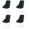 Hanah Home Set stolica Pare, 46x94x46 cm, 4 komada, Antracit-bele