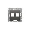 Kontakt-Simon Pokrov vtičnice 2x RJ45/RJ12 Simon 54 premium antracit