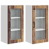 Vidaxl Stenski stekleni omarica PORTO 2 szt. Star les 40 x 31 x 80 cm