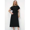 Trend Alacati Stili Ženski komplet bluza i suknja Alc-X13479, Crni