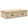 vidaXL Stenska polica s predali sonoma hrast 60x28x15 cm inž. les