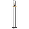 EGLO Podna lampa LIBERTAD E27 128,5 cm crna/drvo 99798