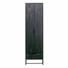 Črna garderobna omara iz masivnega jesena 60x210 cm Silas – WOOOD