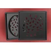 Podna rešetka 150x150 / fi 130mm crna1.2 model 3 ( 29220 )