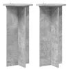 Stalak za biljke 2 pcs Betonska siva 40 x 40 x 80 cm