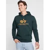 ALPHA INDUSTRIES Majica temno zelena/oranžna
