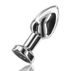 ToyJoy Buttocks The Glider Vibrating Metal Buttplug Medium Silver