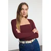 Trendyol Milla ženska bluza Twoaw25Bz00194, bordo