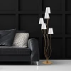 Opviq Podna lampa Bonibon-13240, 44 x 44 x 160 cm 5 x E14, Zlatne boje