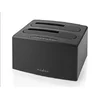 NEDIS HDDUDB3210BK USB 3.2 Dupli docking station za 2.5/3.5 SATA hard diskove, Kloniranje max 8TB