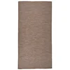 shumee vidaXL Zunanja preproga z ravnim tkanjem 100x200 cm rjava