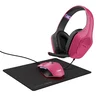 Miš + slušalice + podloga Trust GXT 790P Tridox 3-in-1 Pink