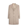 GOBI Cashmere Prehoden plašč Men’s Cashmere Coat with Notched Lapels temno siva