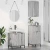 Set namještaja za kupaonicu s ladicama 3 pcs Sivi hrast sonoma
