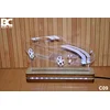 Black Cut 3D Lampa Toplo bela