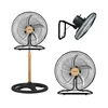JOHNSON - Stajaći ventilator 3u1 WOOD 80W/230V prečnik 50 cm crna/bež